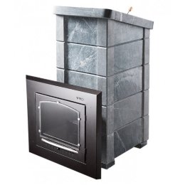 Дровяная печь для бани ВВД Сударушка Семейная РК с чугунной дверцей